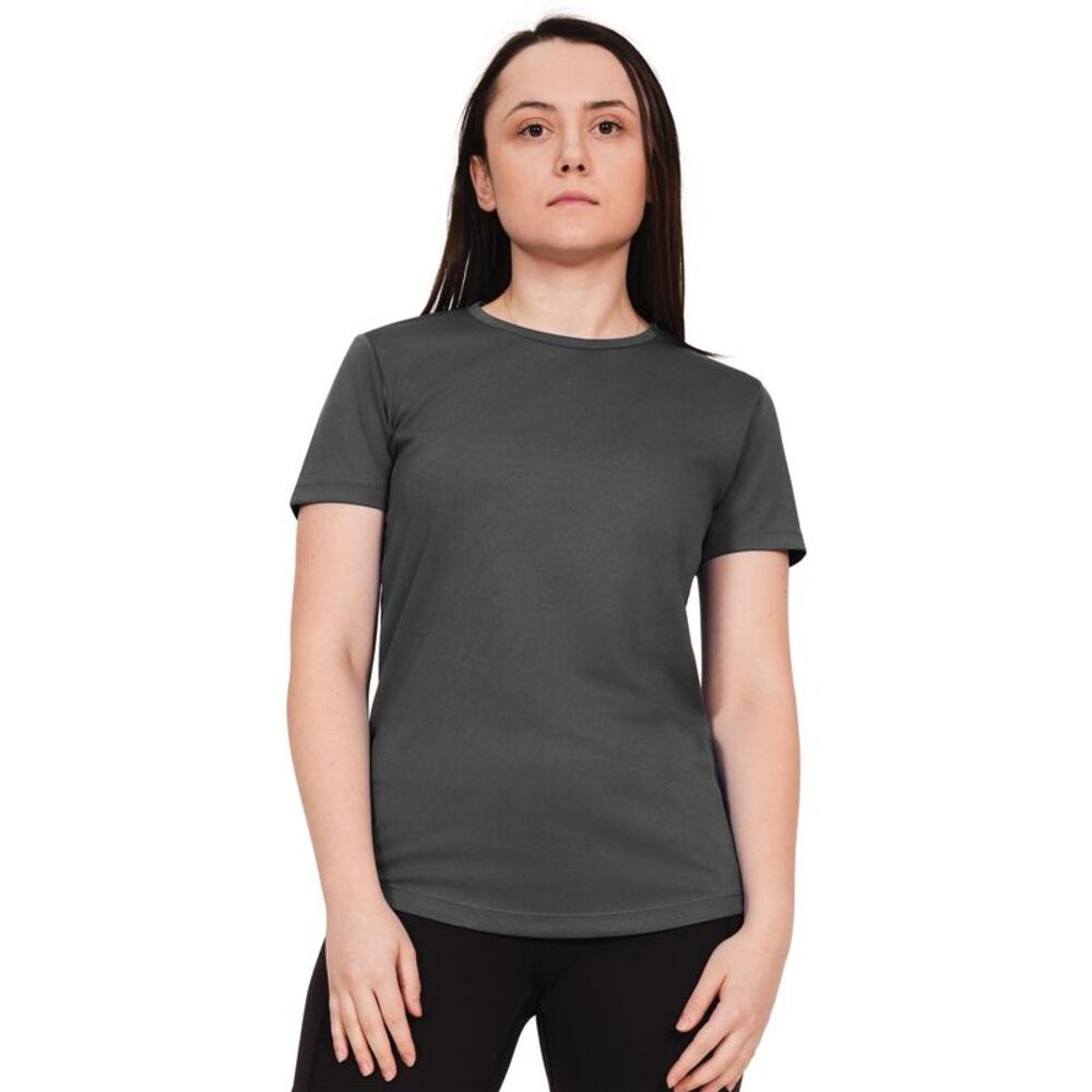 Casual Classics Womens/Ladies Original Tech T-Shirt / Charcoal